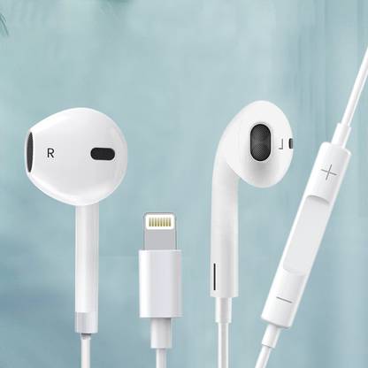Muvit Wired Lightning Headphones【MFi Certified】Earphones Bluetooth & Wired