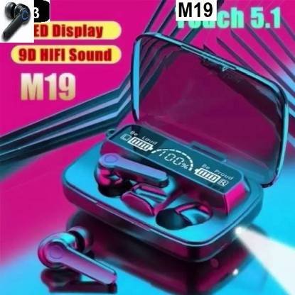 Bashaam HA526 M19_ MAX BLUETOOTHPlayback with Power BankWireless Earbuds (PACK OF 1) Bluetooth