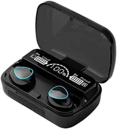 THE MOBILE POINT Wireless Rechargeable Earbuds with Clear Sound Quality & Digital Charging Meter Bluetooth