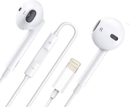MARS iPhone Lighting Wired Earphone for iPhone 14 13 12 11 X 8 7 Plus Bluetooth & Wired