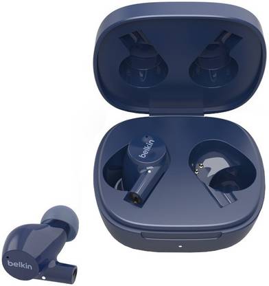 BELKIN TWS Earbuds IPX5,Up to 31 hrs. Playtime Wireless Charging Dual mic on Each Side Bluetooth