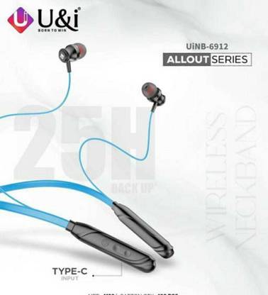 UINB ArshUINB-6912 U&i Allout Series Neckband Bluetooth Headset (Blue, In the Ear) Bluetooth Gaming