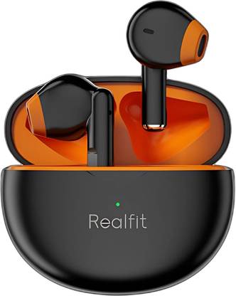 REALFIT TWS F2S In Ear Headphones ENC Workout,Built-in Mic ,Bluetooth 5.3 Bluetooth