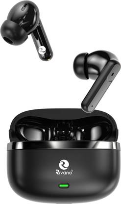 Rivano RN TWS-31 ANC+ENC Wireless Earbuds 40Hrs Talk & Music Time IPX4 Water Resistant Bluetooth Gaming