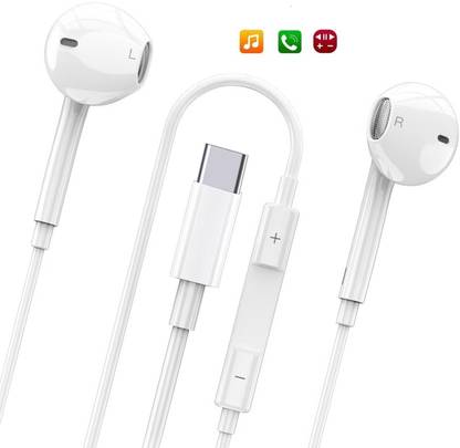 X88 Pro Canceling Type-C Earphones for Smartphones & iPhones Wired