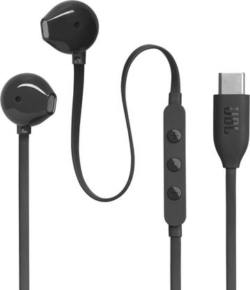 JBL Tune 305C, Hi-Res Audio with DAC , 3-Button EQ , Compatible with USB-C Devices Wired