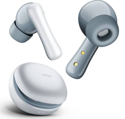 Mivi Duopods I2, 45Hrs Playtime, HD Call, Fast Charging, IPX4, Low Latency, 5.3v Bluetooth