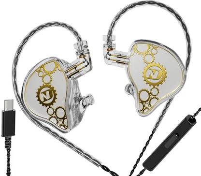 Concept Kart ND Venus in-Ear Monitor Earphone with Mic, Type C Jack,Dynamic Driver OFC Cable Wired