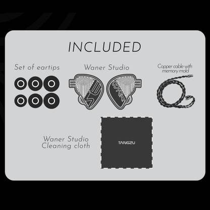 Concept Kart Studio Edition TANGZU Wan'er S.G IEM, 10mm PET DD with OFC Detachable Cable Wired without Mic