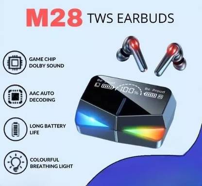 ZETATECH TWSM28 Earbuds,48H Playtime,Fast Charge,PROCalling,IP7X G1 Bluetooth