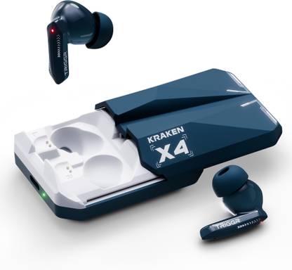 TRIGGR Kraken X4 with 13mm Drivers, 40ms Latency, ENC, 60H Battery, Rubber Finish, v5.4 Bluetooth