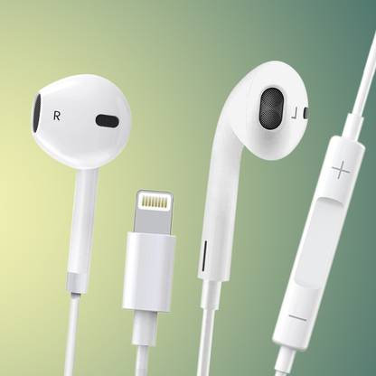 MARS Genuine iPhone Wired EarPods with Lightning Headphone Jack Wired