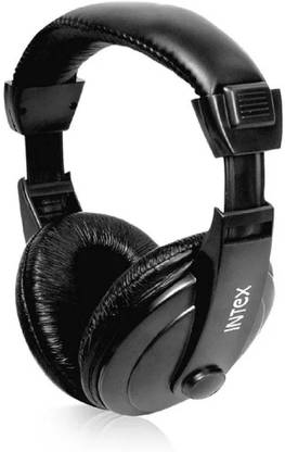 Intex 40mm Driver Computer Multimedia Wired Megablack Headphone | Loud and Strong Bass Wired
