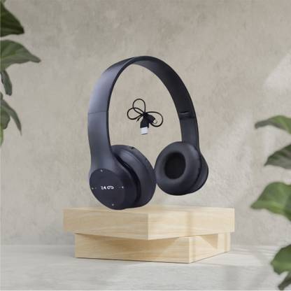 TWS Wireless Studio Headphones with Aux Support for Professional and Casual Use_DB Bluetooth & Wired