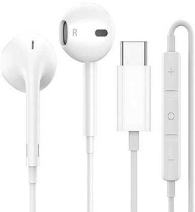 Vntex Type c earphone for iphone 15 and Smartphone S20,s24,FE Note 20 Pixel 5 Wired