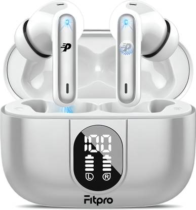 Fitpro J90 Pro Wireless Earbuds with 40-Hour Playtime, Bluetooth 5.3, HiFi Stereo Sound Bluetooth