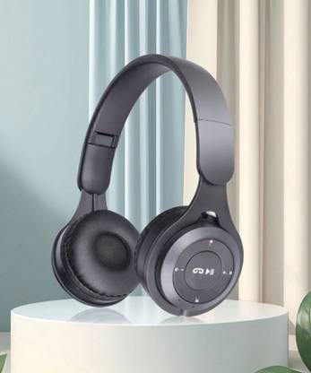 RENTOOR Best Quality Over Ear Thumping sound Headphones with Mic Headset For Girls, Boys Bluetooth