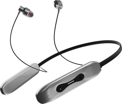 IAIR Wireless Headphone with Deep Bass, Neckband, Magnetic Earbuds(B20 Boom-Silver) Bluetooth