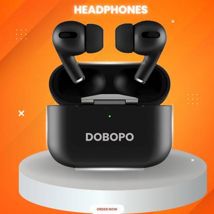 DOBOPO Earpods Pro Black TWS with Case, 3H Playtime, High Quality Sound Bluetooth