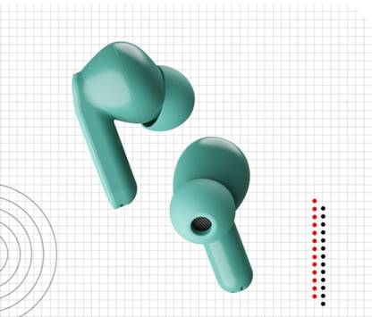 Black Wolf TRUELY WIRELESS AIRDOPES 121 PRO EARBUDS LIGHT GREEN WITH 40H PLAYTIME Bluetooth