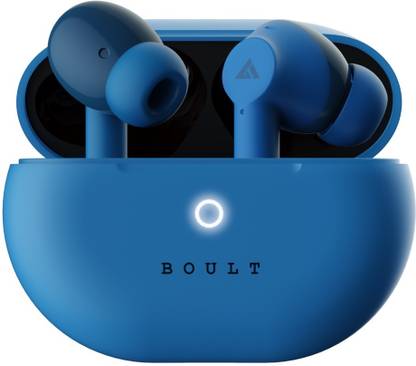 Boult Audio W40 with Quad Mic ENC, 48H Battery Life, Low Latency Gaming, Made in India, 5.3v Bluetooth Headset  (Denim Blue, True Wireless) at Rs. 899