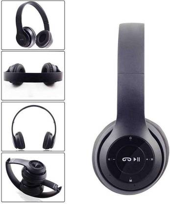 VEKIN Wireless Bluetooth Headphone with Mic and FM SD CARD SLOT Bluetooth