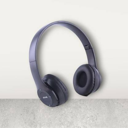 AIZINA Sleek & Stylish Headphones with Mic & Long Battery Life_EF Bluetooth & Wired