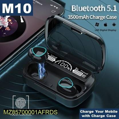 SKYPHR S10 Wireless Earbuds TWS 5.1 Dual LED Digital Display Ear Earphones M10-128 Bluetooth