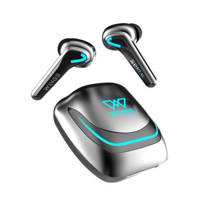 WINGS Phantom 760 Earbuds with Low Latency Game mode, Bullet ChargeTM & App Support Bluetooth Gaming