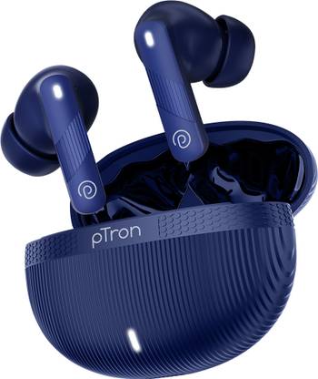 PTron Bassbuds Fury w/ 50Hrs Playtime, Pristine Audio,AI-ENC Clear Calls,Bluetooth 5.4 Bluetooth