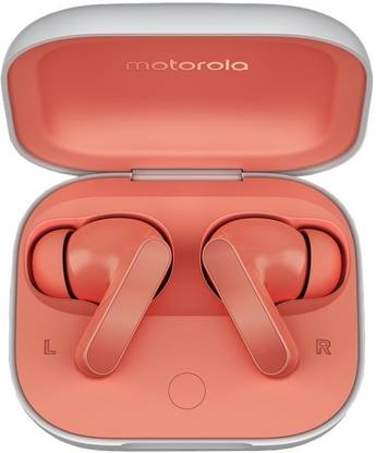 moto buds with Hi-Res Audio, Large 12.4mm driver, 42 hrs playback & IPx4 rating Bluetooth