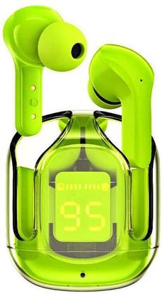 POSITIVE VIBES FOREVER Bluetooth Wireless Earbuds with LED Display, Punchy Bass, Touch Control and Case Bluetooth