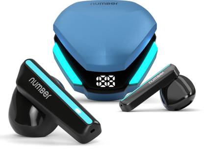 Number Super Buds 111, AI ENC Gaming TWS Earbuds, Low Latency 45MS, Upto 32Hrs Playback Bluetooth
