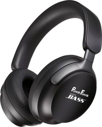 PunnkFunnk Bass Over-Ear Wireless Bluetooth Headphones | Noise Cancellation, 60H Battery, Bluetooth