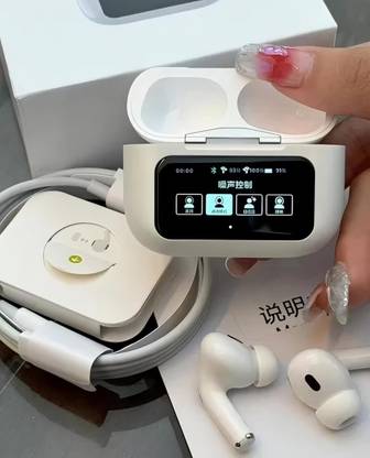 OXILAG BOOM Display Earbuds Touchscreen with Advance feature ANC+ENC Bluetooth