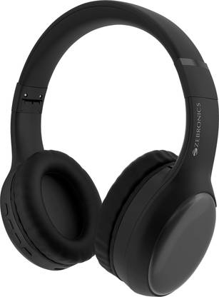 ZEBRONICS Thunder Max (ZEB-WHP 7), 120H Playtime, 3 EQ Modes, ENC,BT v5.4, Metallic Finish Bluetooth