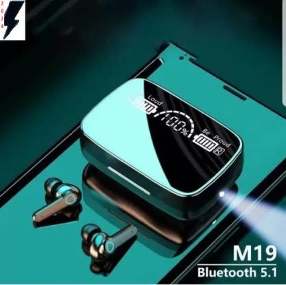 Bydye A187 M19 Heavy quality & ENC technolegy 96hrs Back up time With power bank-1 Bluetooth