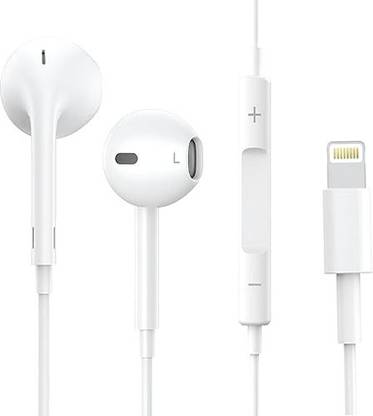 Vntex Lightning Earbuds With High Bass&Vol Control for iPhone 14,13,12,11,XR,XS,X,8,7 Wired