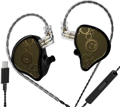 Concept Kart ND Venus in-Ear Monitor Earphone with Mic & USB-C Jack, OFC Detachable Cable Wired