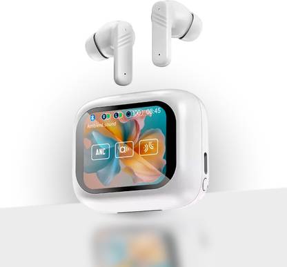 Avnioo Gen Pods Digital Touch Screen | BT 5.4 | ANC Support | Dedicated Gaming Modes Bluetooth Gaming
