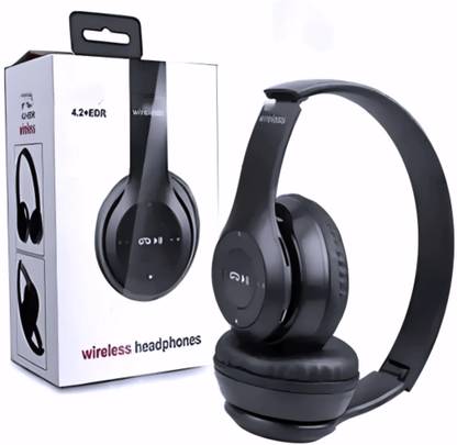 house of common Wireless Over-Ear Headphones with Aux Jack and Breathable Mesh Ear Pads_WP Bluetooth & Wired