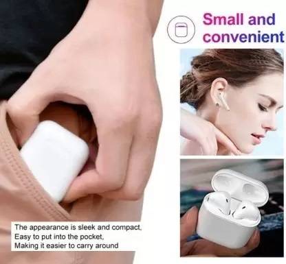 TANBAN i12 Bluetooth Earphone with Mic HEADPHONE Bluetooth Headset White 22 Bluetooth
