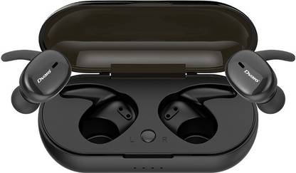 DVAIO XD-E02 Buds Plus Truly Wireless Bluetooth Headset (Black, True Wireless) Bluetooth