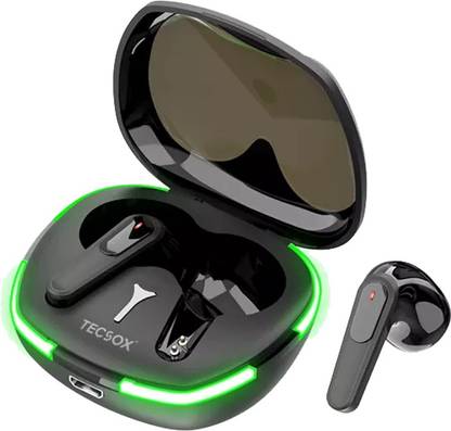 TecSox ProBus Wireless Earbuds| IPX Truly Wireless |30hrs Best Low Latency Gaming TWS Bluetooth