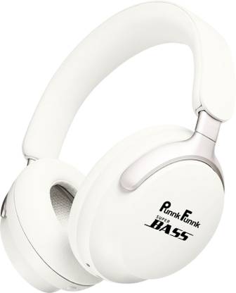 PunnkFunnk Bass Wireless Over-Ear Headphones, 20-Hour Playback, Powerful Music Bluetooth