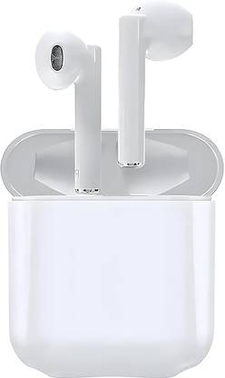 AJ HUB Twin Dual Wireless Bluetooth Stereo Headset i12 With Charging Case And Cable Bluetooth