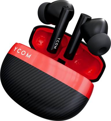 Ycom Air Beats 6 - 62H Playtime, 50ms Low Latency, Touch Control, ENC Bluetooth Gaming