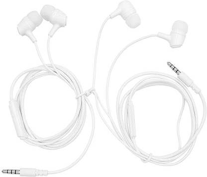Ovista wired earphone white peck of 2 best earphone Wired without Mic