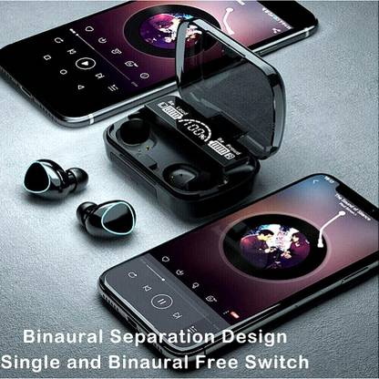 GUGGU (Earbuds) M10 Earbuds Music Play 5 hours With Touch Version HD Voice Call _KXP6 Bluetooth