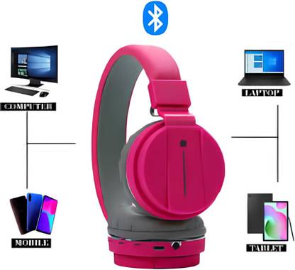 TECHEL SH-12 Headphone (Multicolor On the Ear) xch1 Bluetooth & Wired